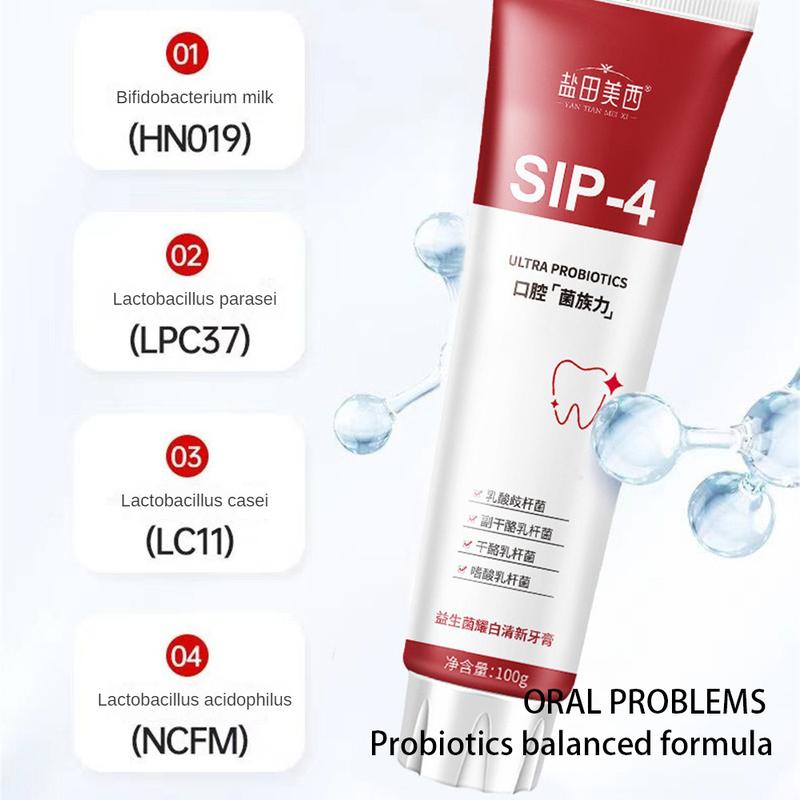 Product Introduction of Kem Đánh Răng Làm Trắng Răng, Màu Trắng, Với Men Probiotic Sp-4, Làm Trắng Răng, Loại Bỏ Vết Bẩn Răng, Giúp Hơi Thở Thơm Mát, Giảm Các Vết Thâm Màu Vàng, Thích Hợp Sử Dụng Trong Nhà 26