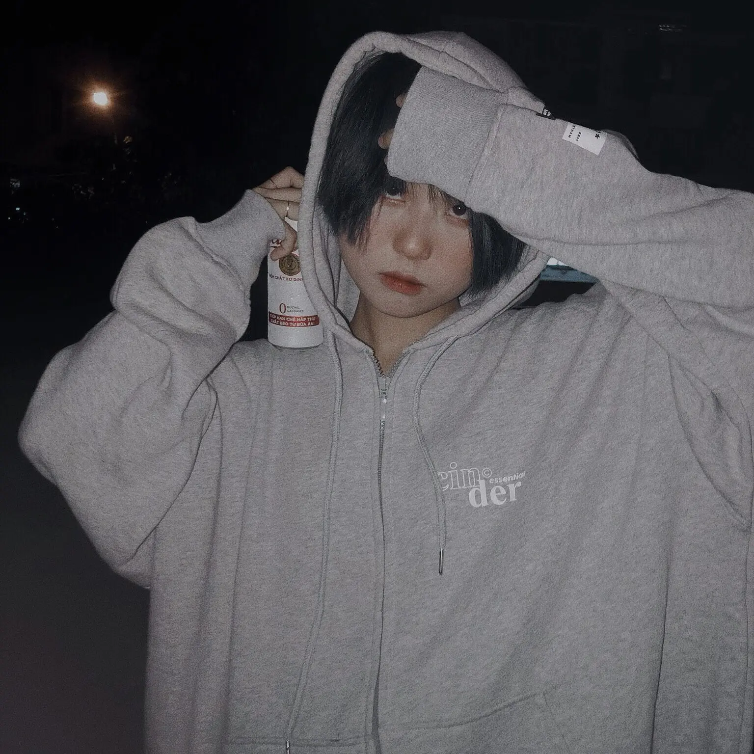 Áo Hoodie Zip Basic Best Seller Cinder Nữ Top