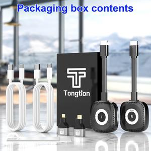 Pemancar dan Penerima TV HD Tanpa Wayar, HDTV 2.0a / HDCP2.2, 4K Ultra HD dan 1080P Asli, Tiada Kuasa / Bateri Diperlukan, Serasi dengan Komputer Riba, TV, Projektor, Produk Elektronik Berprestasi Tinggi, Kesambungan Pelbagai Fungsi