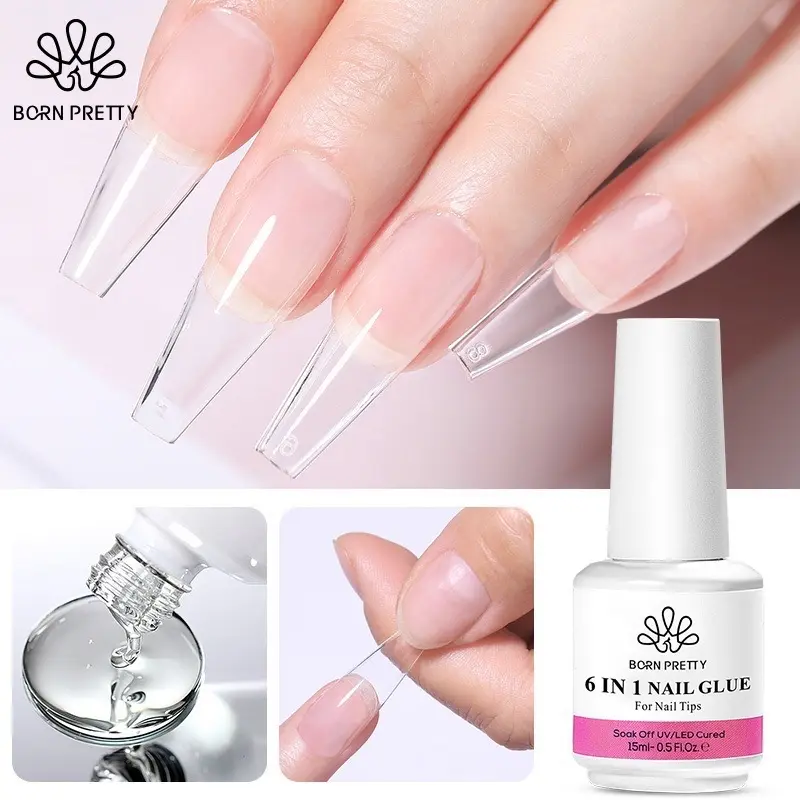 ￼Glue gel cứng móng 6in1 tạo cầu cao cấp