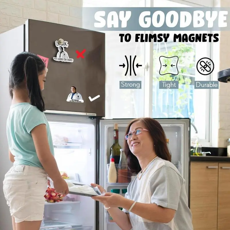 Doctor Nowzaradan Fridge Magnet, 12pcs/set Funny Doctor Nowzaradan Fridge Magnet, Decorative Sticker for Home Kitchen Office 6