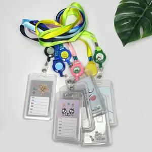 Minzo Name Tag Tali Id Card Holder Fashion Korea Tempat Kartu Plastik Identitas