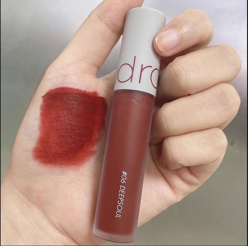  Son Kem Lì  Zero Màu 06 Đỏ Nâu Son  Zero Velvet Tint 06 Deepsoul - Đỏ Nâu 