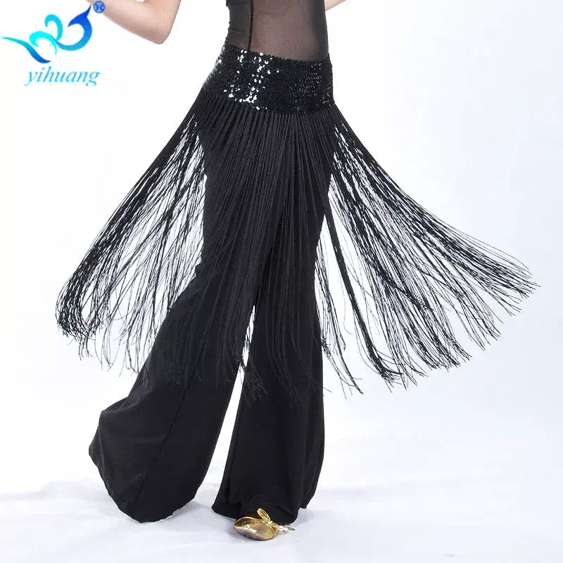 belt belly dance tassel model rumbai manik aksesoris fitness / zumba Baju 1