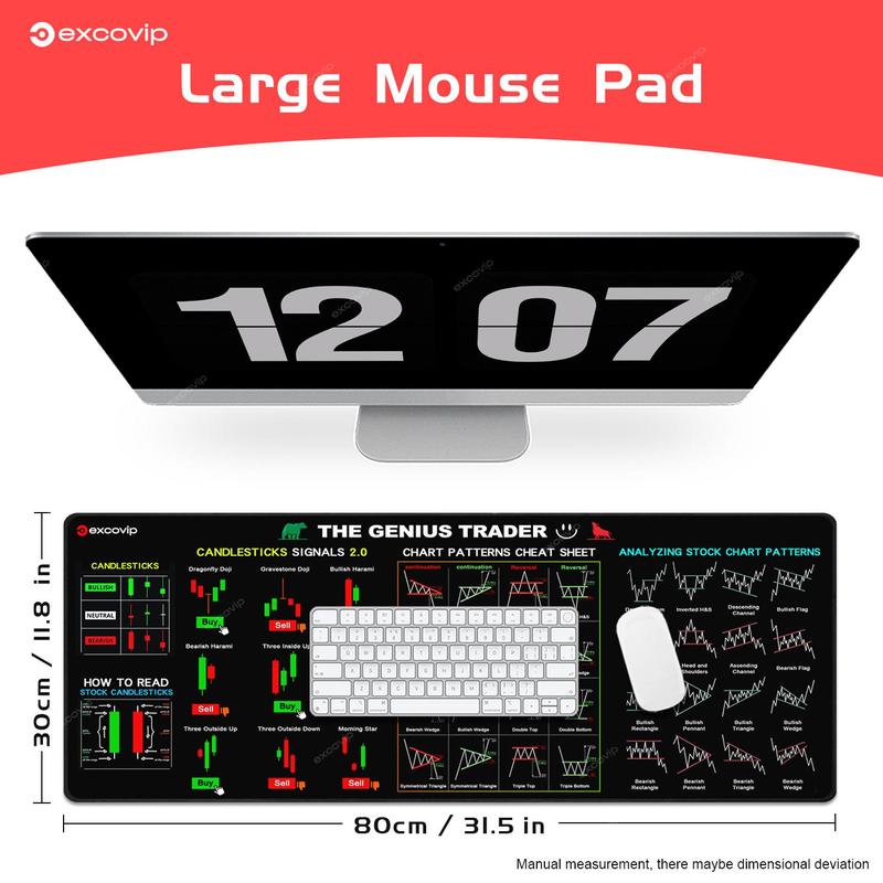 Product Introduction of EXCOVIP Creative Design Mouse Pad, Rectangle Gaming Mouse Pad, Non-slip Mouse Pad, Office Desk Keyboard Mouse Mat for Home Office Game Room 1