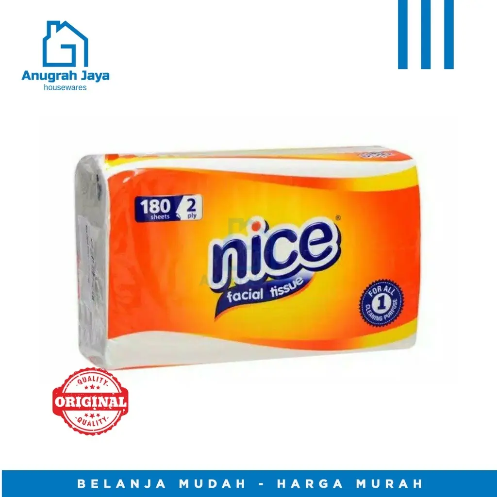 TISU KERING/FACIAL TISSUE NICE 180 SHEETS GT 2PLY