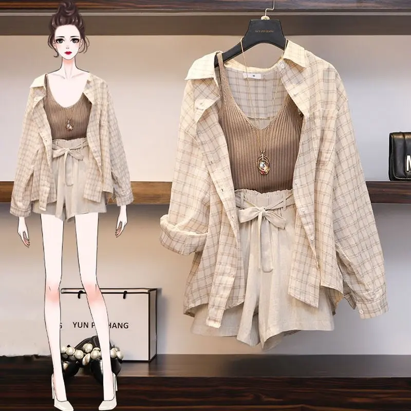 Women's foreign-style slim suit spring fashion age-reducing three-piece sui