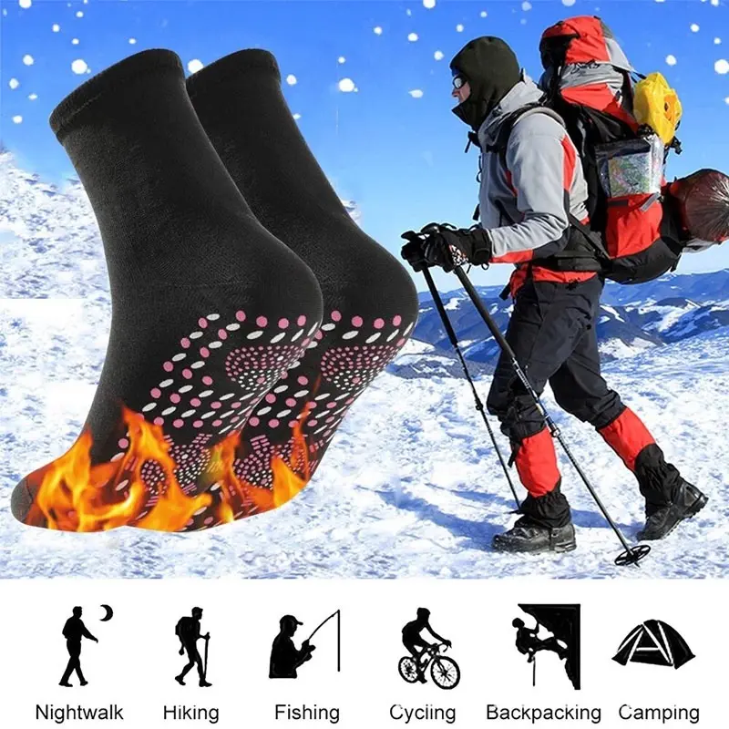 Kaus kaki Turmalin Pemanas Penghangat Kaki / Kaos Kaki Terapi Pemanas Magnet / Pemanas Kaki Foot Support Tourmaline Magnetic Therapy Terapi /  Kaos Kaki Pemanas Penghangat 4