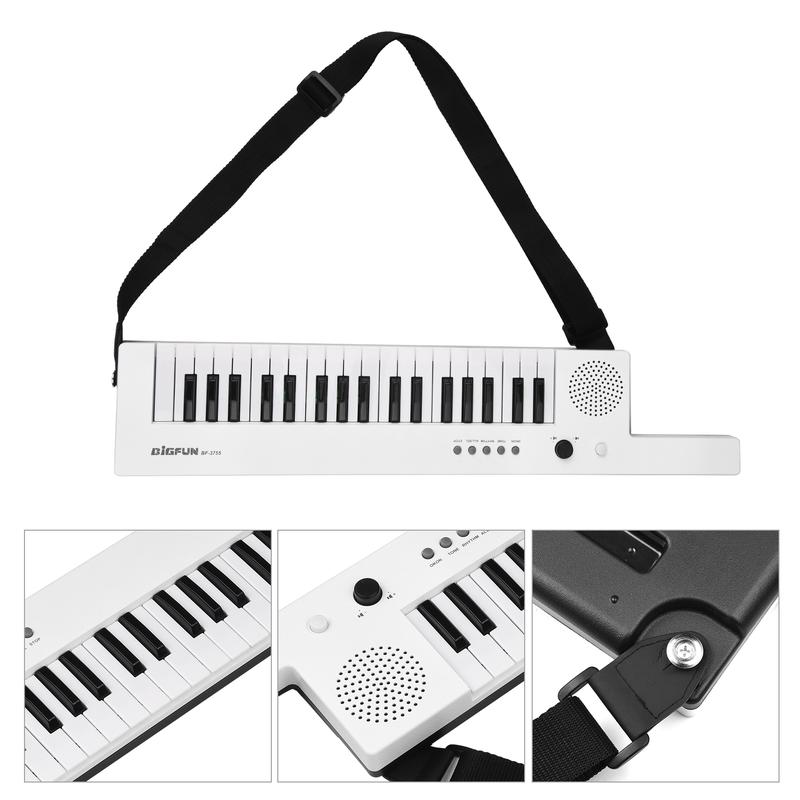 Đàn Piano Điện Tử, Đàn Ghi Ta, Có Bàn Phím Mini, Bàn Phím Điện Tử 37 Phím, Có Thể Sạc Lại, Thích Hợp Cho Trẻ Em 5