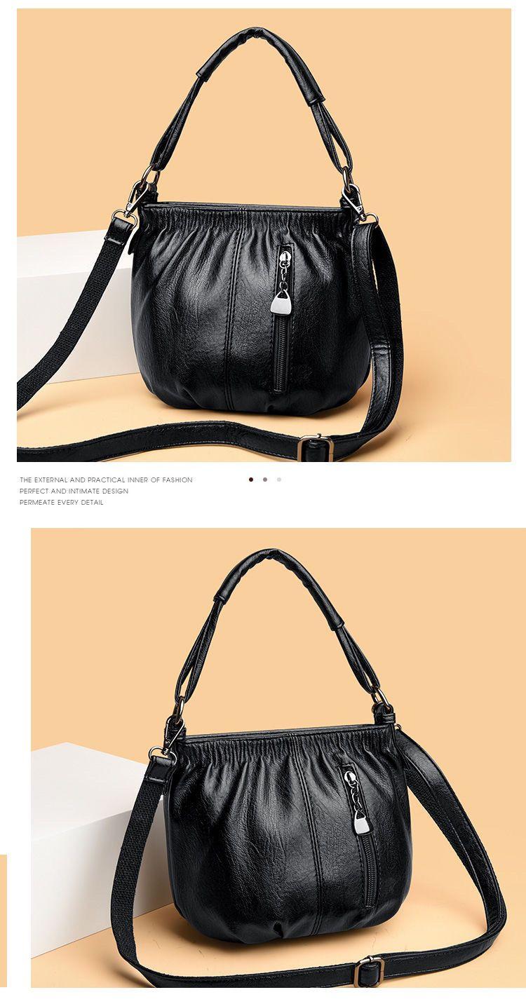 Authentic Leather Tactile Feel Small Bag Female Ladies New Bag Portable Shoulder Crossbody Bag Mother Bag Grandma Bag shoulder bag women's tote bags Sculpted for the Modern Woman