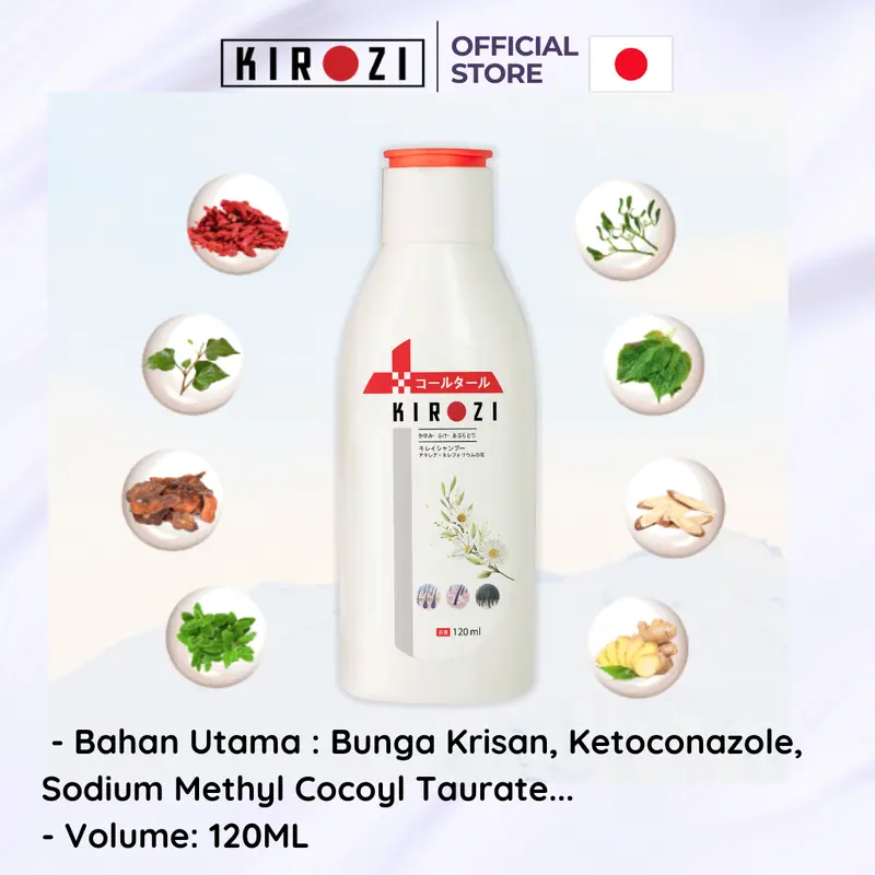 BELI 3 Shampoo anti ketombe, jamur KIROZI Japan, membersihkan ketombe, mencegah ketombe dan jamur datang kembali 3