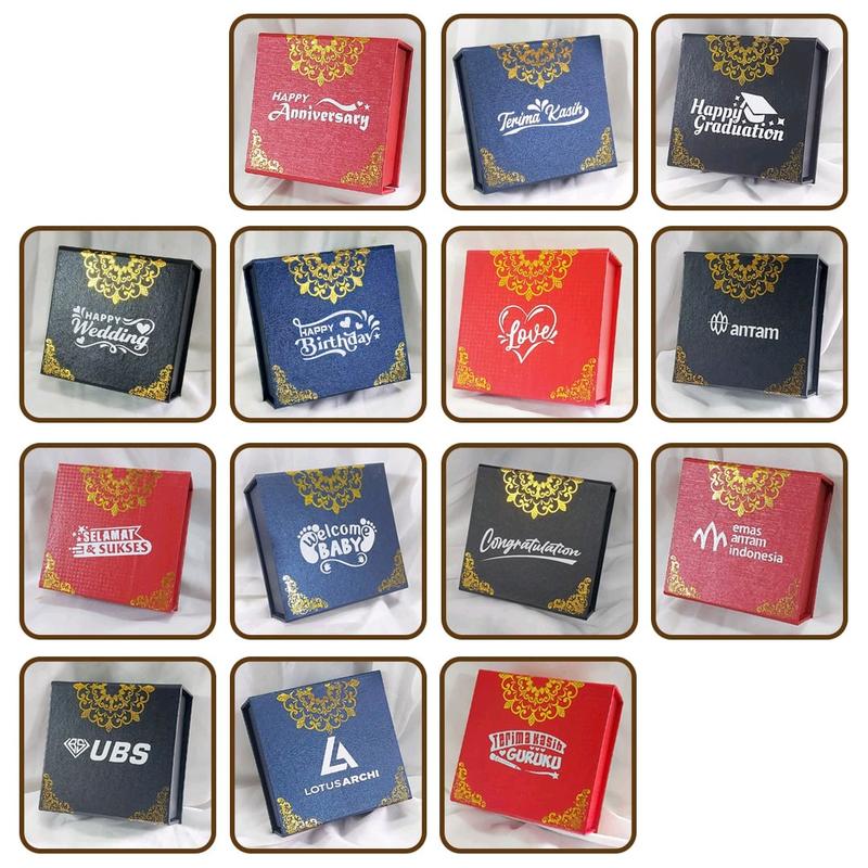 Gift Box LM Hadiah Kado Hampers untuk Berbagai Brand Logam Mulia - Kotak Emas 3