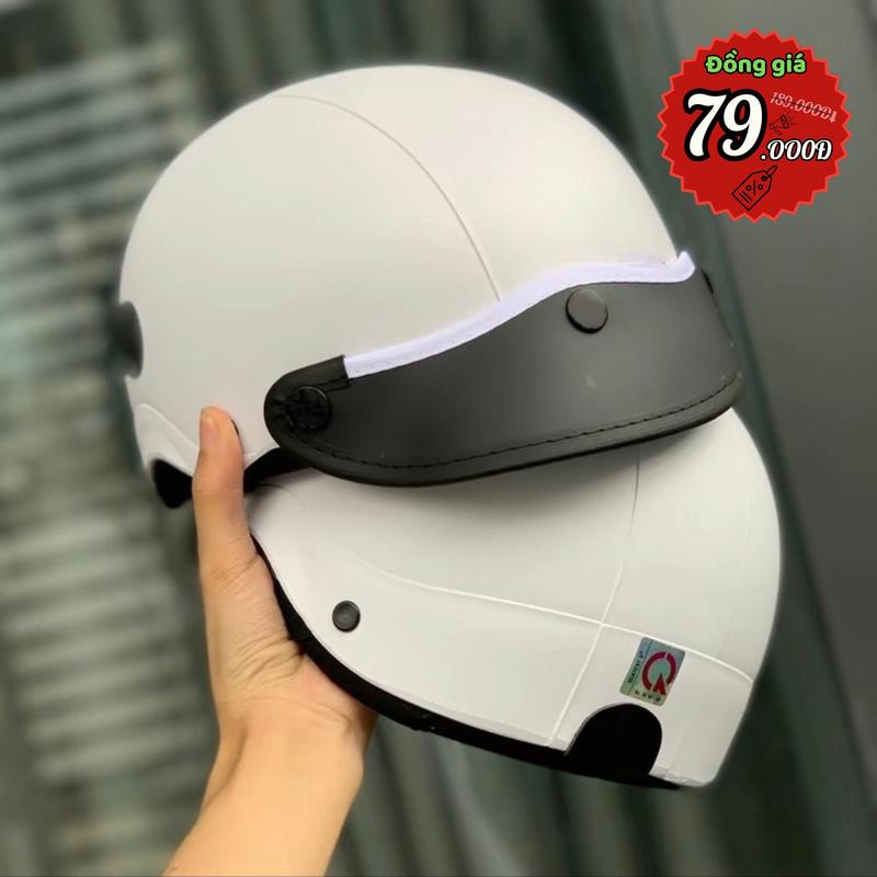 TẶNG TAI MÈO 1 Nón Bảo Hiểm Nửa Đầu Mỏ Mềm Loại 1 Mũ Bảo Hiểm Nửa Đầu Mui Mềm Loại 1 Nhiều Màu Tặng Kèm Tai Mèo Bơ Shop Helmet