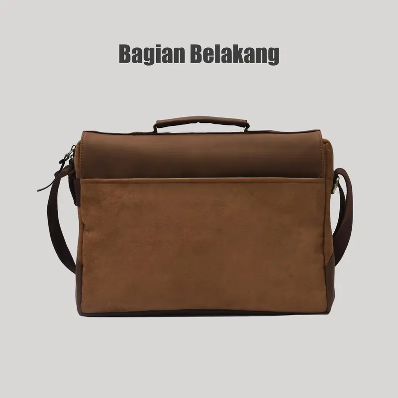 MAGE Postbag Messenger Bag | Tas Selempang Pria Premium | Sling Bag Sintetis Leather | Fit in Laptop 16 Inch 6