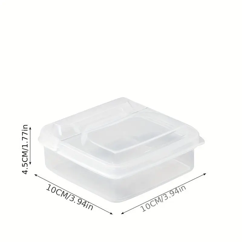 Home Accessories Food Storage Box, 1 Count Clear Cheese Storage Container with Lid, Kitchen Accessories Refrigerator Vegetable Preservation Box for Onion Ginger Garlic, Kitchenware 1