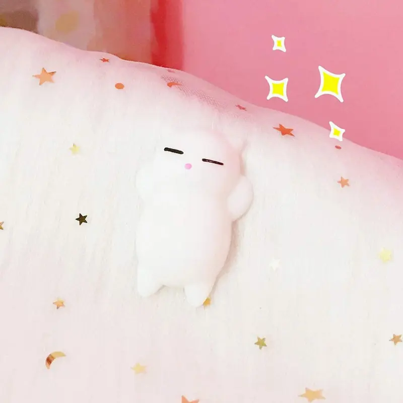 Đồ Chơi Squishy Mochi Thú Cưng, Thiết Kế Hình Động Vật Mèo Dễ Thương, Quà Tặng Bóp, Đồ Chơi Giảm Căng Thẳng, Đồ Chơi Giải Tỏa Căng Thẳng 5