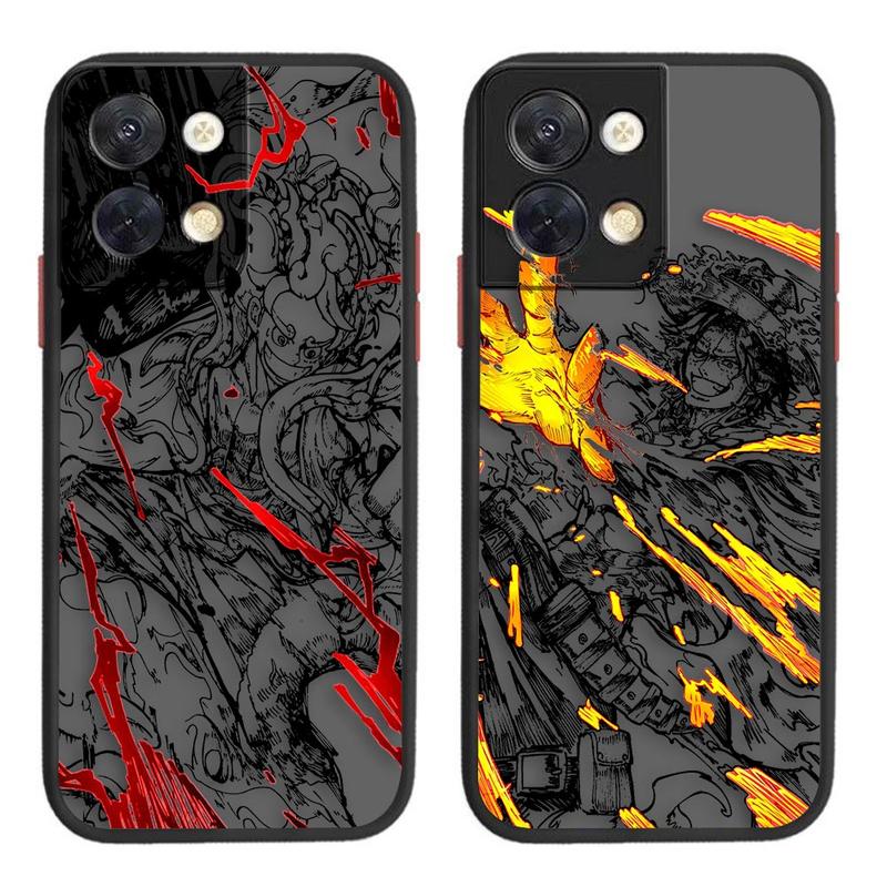 Ốp Điện Thoại Di Động Anime One Piece, Portgas Luffy Ace, Thiết Kế Lì Tương Thích Với OPPO RENO 8T, 8, 8Z, 7Z, 7, 6, 6Z, 5, 4SE, 4, 3, Z, Pro Plus, A95, F21, Find 7, X5 Lite, 4G, 5G Phone