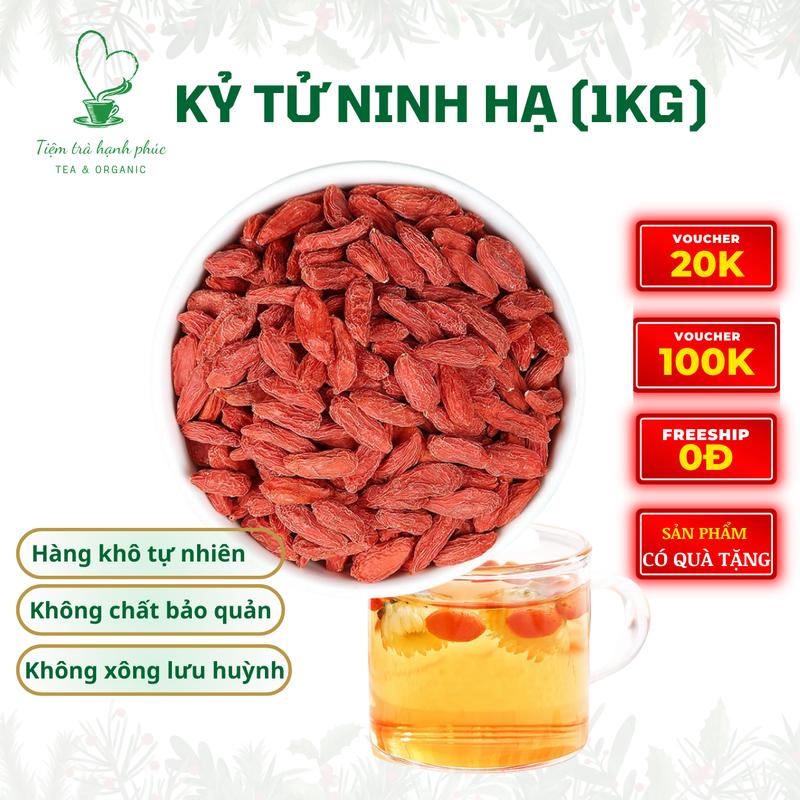 Kỷ Tử Mộc Ninh Hạ Organic - 1KG - Hàng khô tự nhiên còn mật loại 1