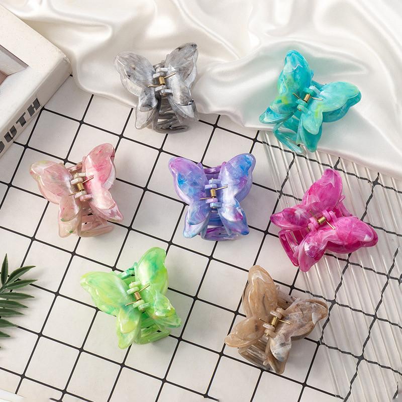 Product Introduction of ED - 6.5CM JEPITAN RAMBUT BUTTERFLY MARBLE FASHION KOREAN PREMIUM / JEDAI KUPU KUPU GLOSSY DOUBLE WINGS 7