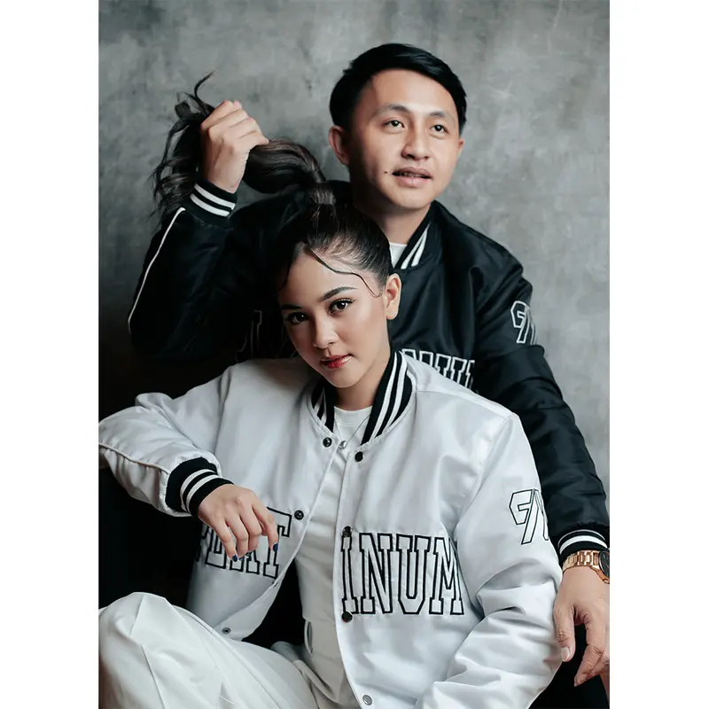 PLATINUM WORLD JAKET VARSITY PARASUT ANTI AIR 80% PREMIUM QUALITY Fit Lembut SCOOT PUTIH XXL