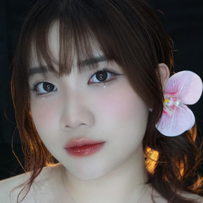 Kính áp tròng TINTEYE Lens TG-606 Jasmine Brown 0-8 độ 2