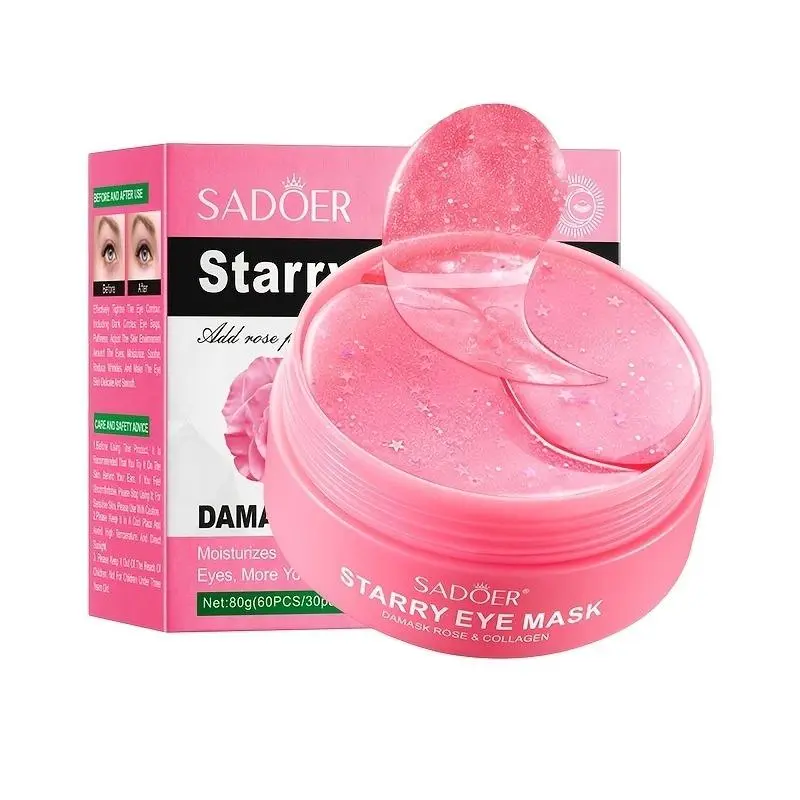 30 Pairs/box Rose Starry Hydrating Brightening Eye Mask, Moisturizing Collagen Eye Patch, Eye Care for Women, Mystery Boxes, Skincare Products, Holiday Essentials, Skincare Items for 1P