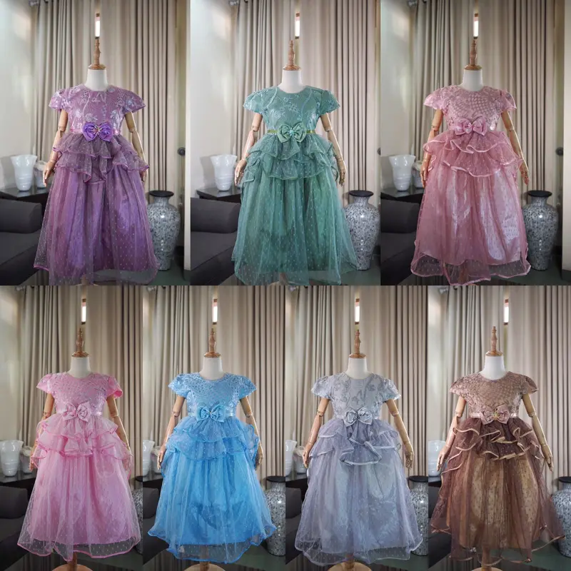 Gaun Pesta Pita Polkadot Anak Usia 3-10 Tahun Fashion Cantik Dress 0