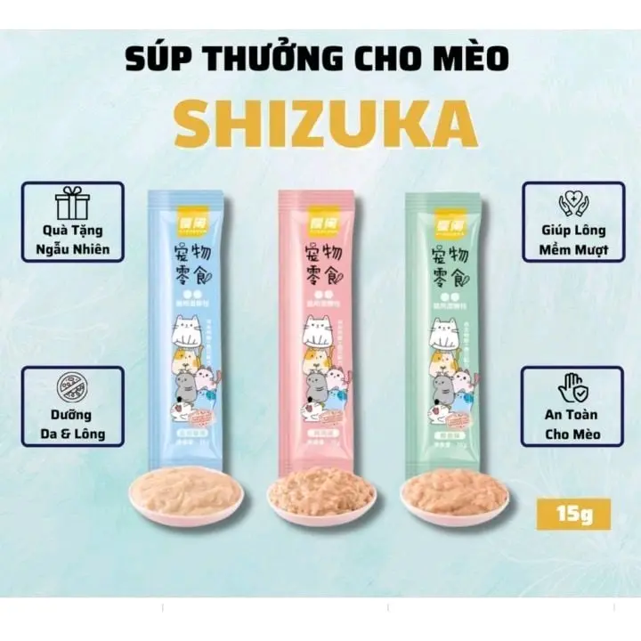 Súp thưởng shizuka cho mèo