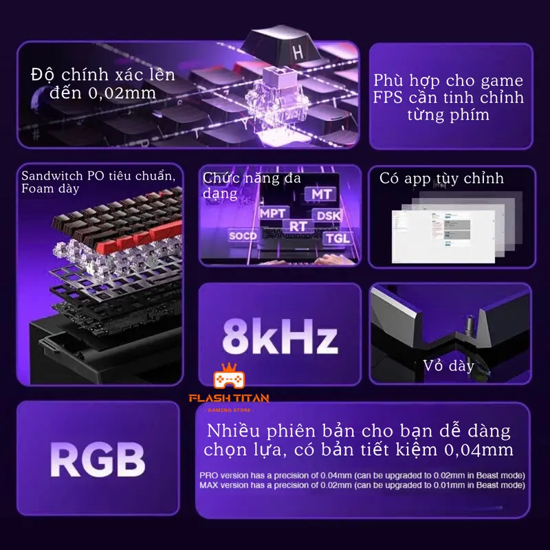 Bàn Phím Cơ Gaming Aula WIN60 - WN68 HE- Rapid Trigger - Switch Nam Châm 1k - 8k Polling Rate | BigBuy360 - bigbuy360.vn Bàn Phím Cơ Gaming Aula WIN60 - WN68 HE- Rapid Trigger - Switch Nam Châm 1k - 8k Polling Rate | BigBuy360 - bigbuy360.vn