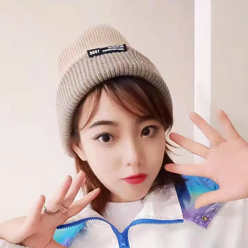 Topi Winter Double Side Knitted Beanie Hat Musim Dingin Kupluk Korean Style Unisex Pria Wanita 8