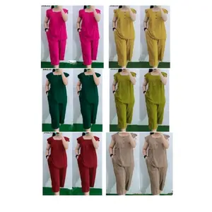 PAKET HEMAT 3pcs SETELAN BANGKOK SETELAN RAYON 7/8 BUSUI FRANDLY KANCING 3 POLOS Rayon TWiII Polos
