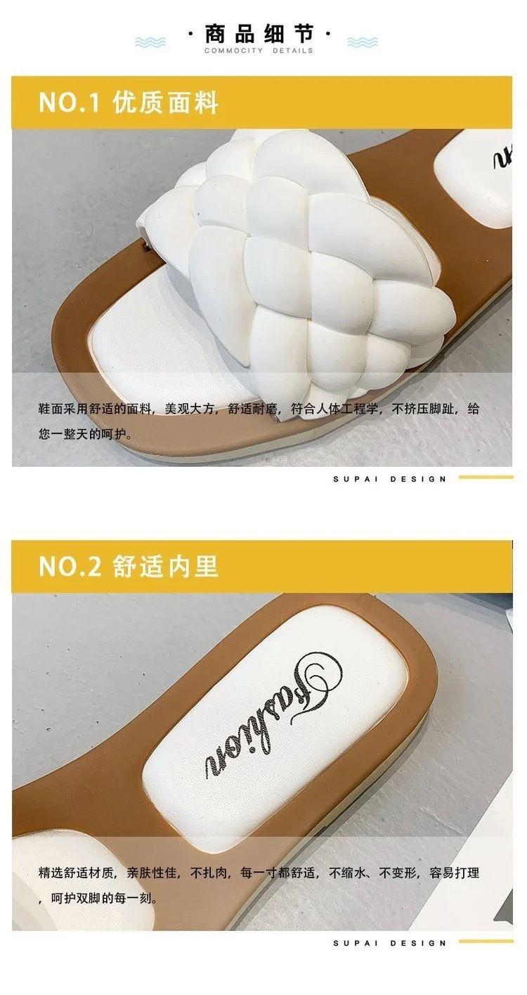 Product Introduction of Dép Đế Dày Chống Trượt, Dành Cho Nữ, Dép Quai Bệt Một Quai, Dép Dễ Phối Đồ Đi Biển Và Ngoài Trời, Hàng Mới Về Mùa Hè 2024 DéP Shoes GiàY 5