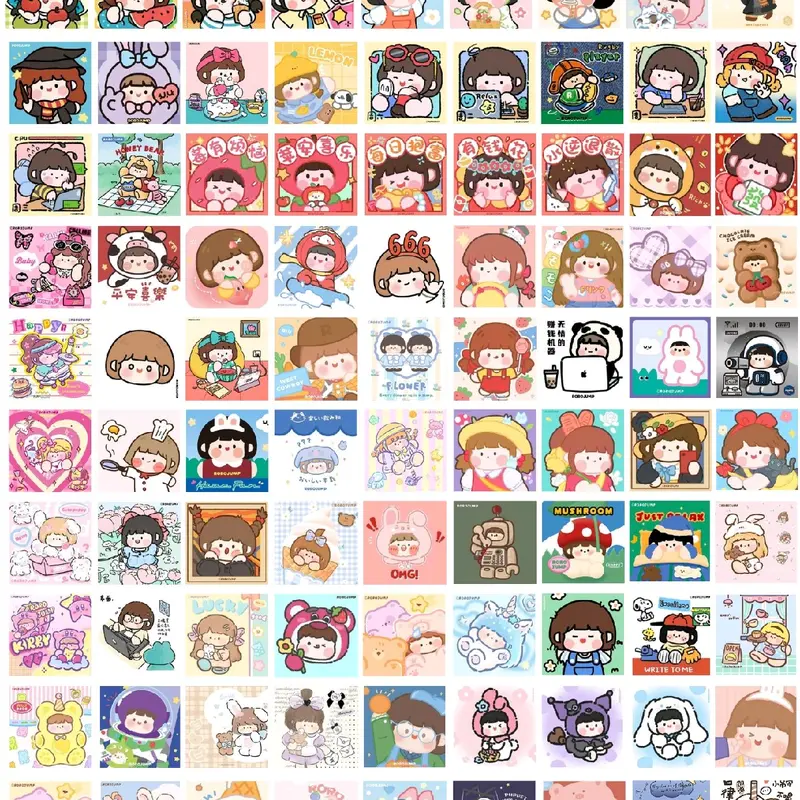 (isi 150pcs ) Sticker kawai / stiker Seal Packing Sticker Freebies stiker Paket 2