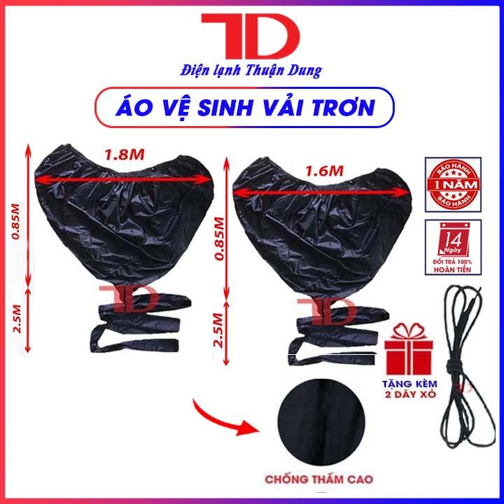 Dụng cụ vệ sinh máy lạnh cao cấp, đuôi 2.5 mét chống thấm, áo vệ sinh máy lạnh, túi vệ sinh điều hòa, Điện Lạnh Thuận Dung