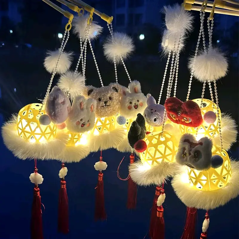 lồng đèn tre cầm tay , đèn leg chơi mùa lễ hội