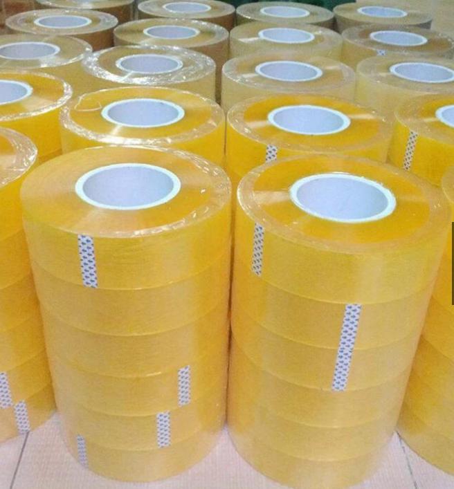 1 Cây ( 6 cuộn ) Băng keo Siêu To. Băng dính đóng gói tiết kiệm lõi mỏng. Băng dính đóng hàng giá xưởng - 0