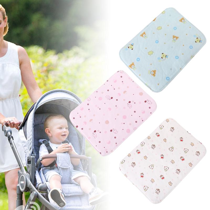 Fujin Baby Changing Pad Reusable Waterproof Stroller Diaper Folding Soft Mat Washable 4