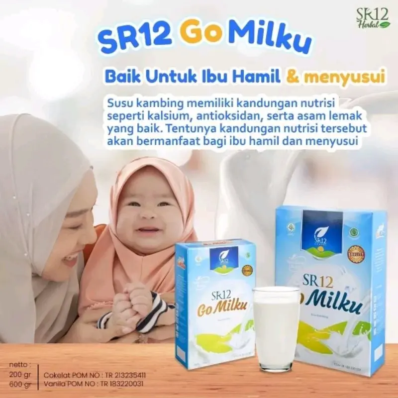 SR12 Go Milku Susu Kambing Etawa 600Gr Gomilku