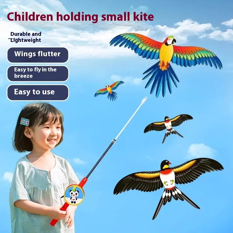 Mini Cartoon Kite Suitable for Children Easy to Fly Handheld Breeze Kite Suitable for Children Outdoor Entertainment Dynamic Mini Kite Suitable for Children's Play Time