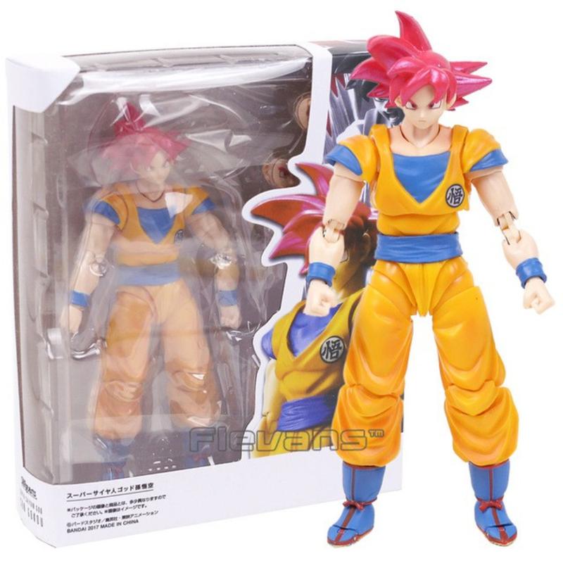 Mô Hình Son Goku Super Saiyan God Dragon Ball Super 7 Viên Ngọc Rồng SHF - S.H. Figuarts Full Box