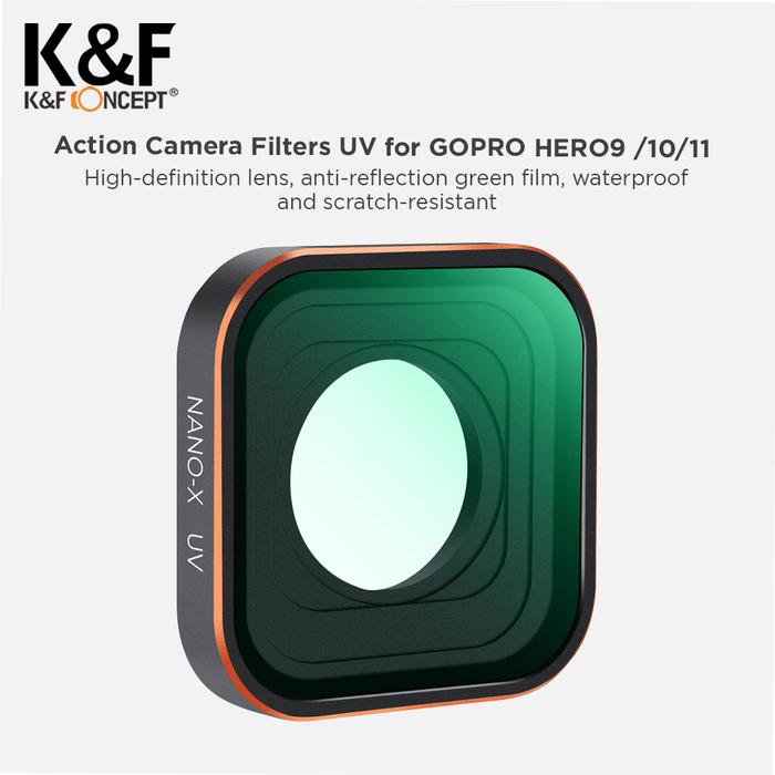 Gambar K&F Concept Filter UV for Gopro Hero 11 Hero 10 Hero 9 Filter KNF Concept dari K&F Concept Authorized Dealer Kota Administrasi Jakarta Barat Tokopedia