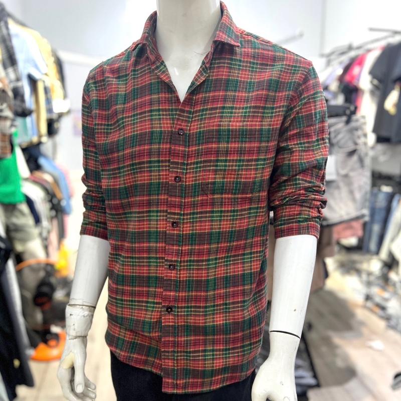 Áo  sơmi nam kẻ caro chất cotton dạ mềm  mịn  thoáng mát với form Slimfit ôm  vừa phải  mặc tôn dáng trẻ trung lịch thiệp Menswear Có Cổ Shirt sominam congso aonam depgiatot sơ sọc mi micaro 1