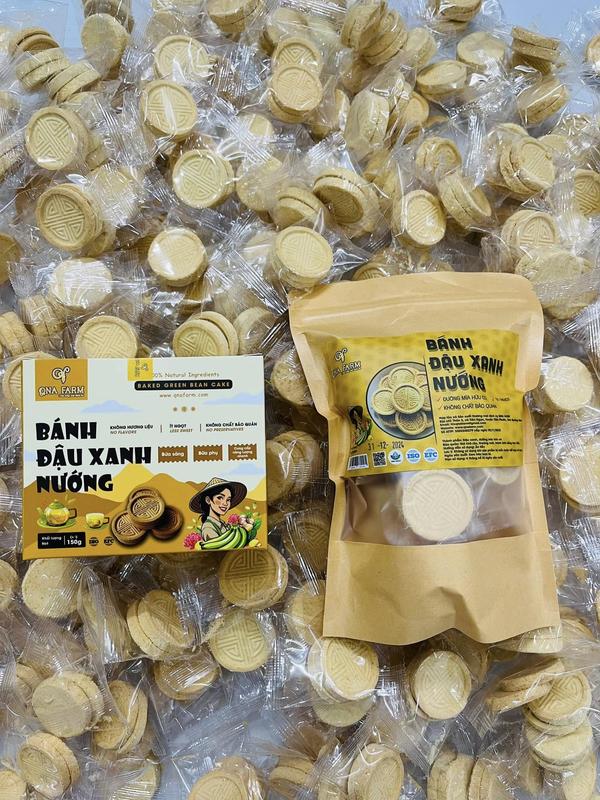 3 gói bánh đậu xanh hữu cơ, ít đường - Đặc sản Quảng Nam 0