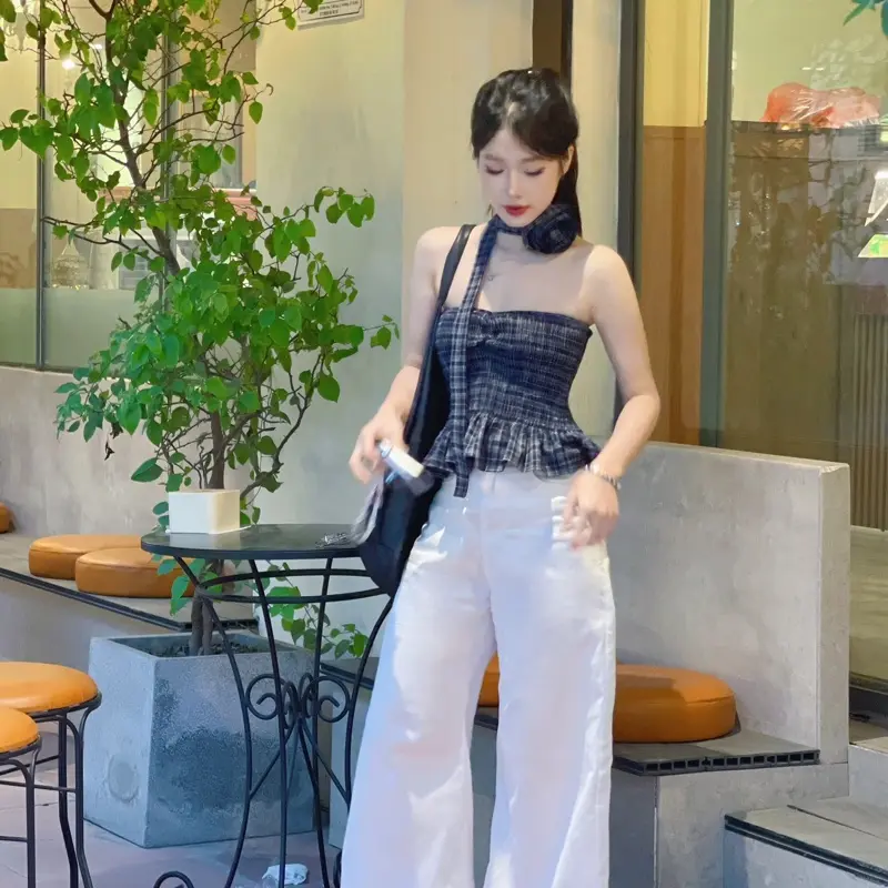 ÁO QUÂY NHÚN / cá tính (kèm hoa cài cổ)