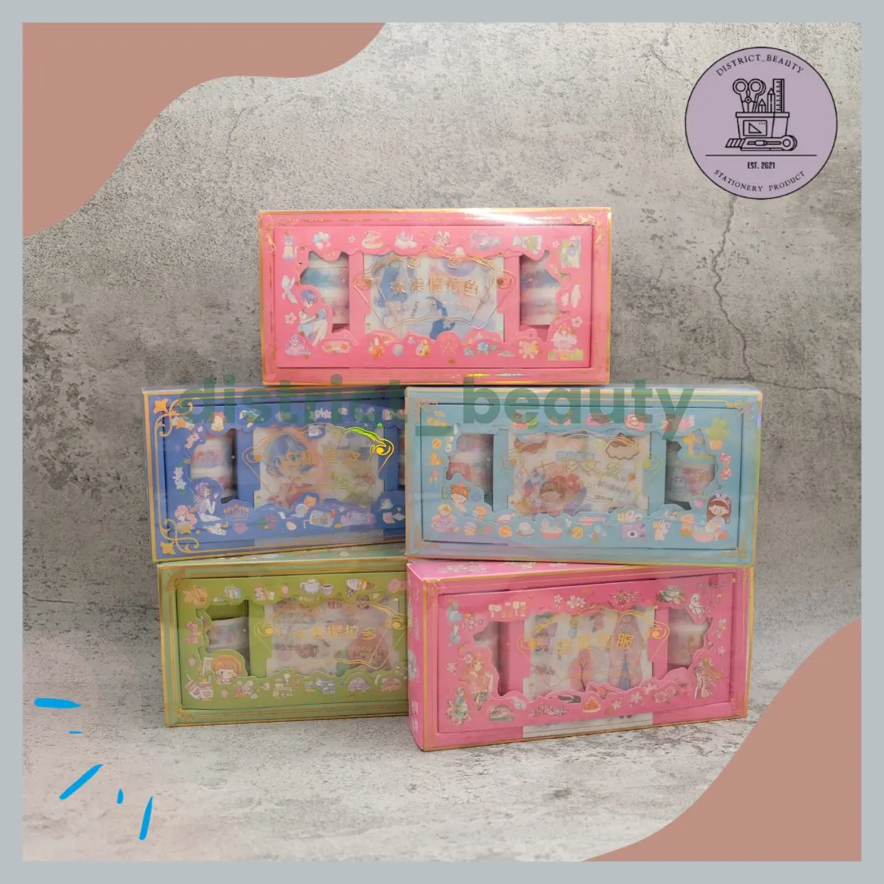 STIKER WASHI TAPE SZ-12 ANTI AIR WATERPROOF STIKER TRANSPARAN