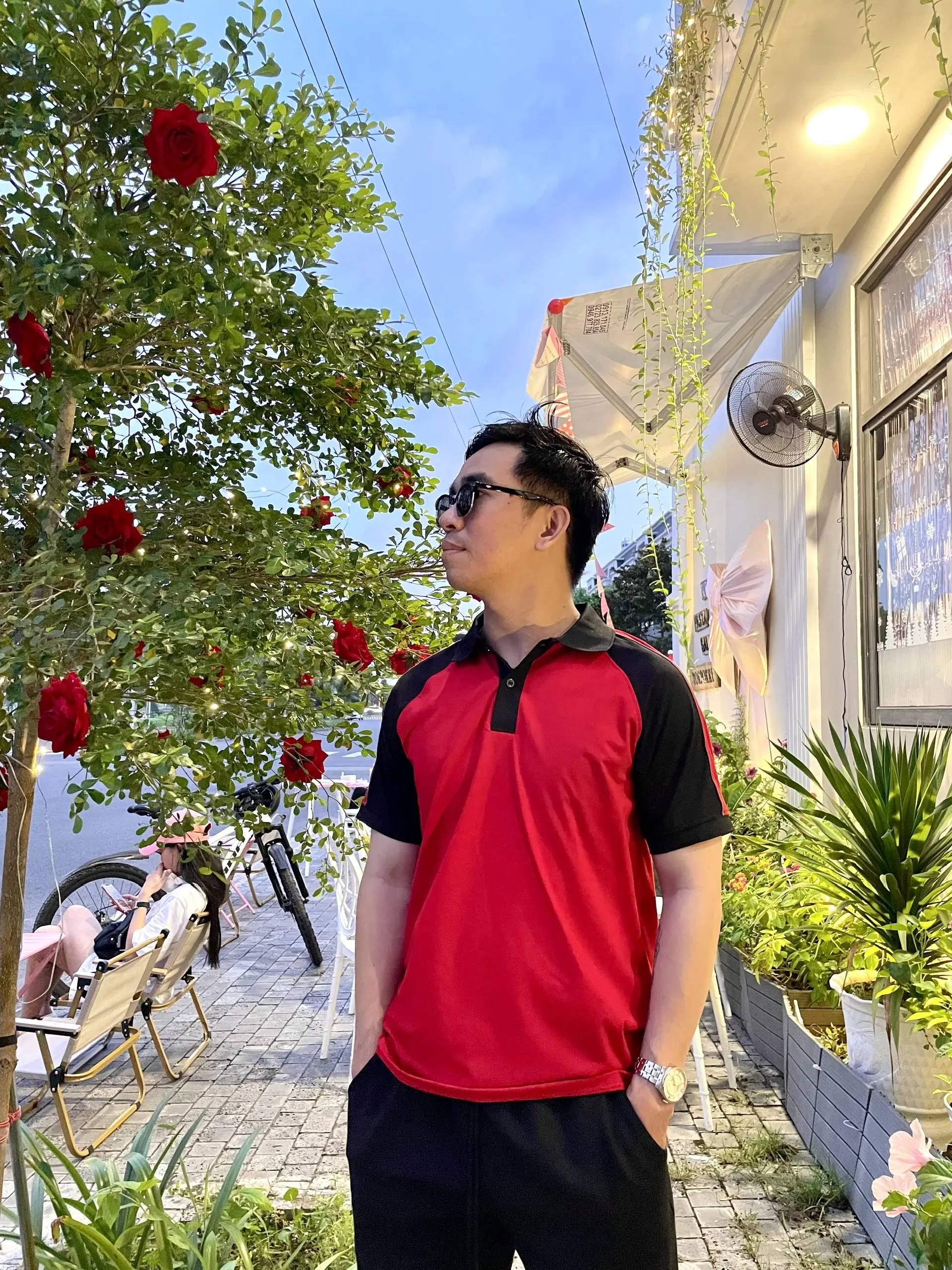 Áo Thun POLO Nam cao cấp, tay ngắn, phối màu vai, trẻ trung, thanh lịch - vải cá sấu  Cotton thun 4 chiều -  BEYOND IT. A01