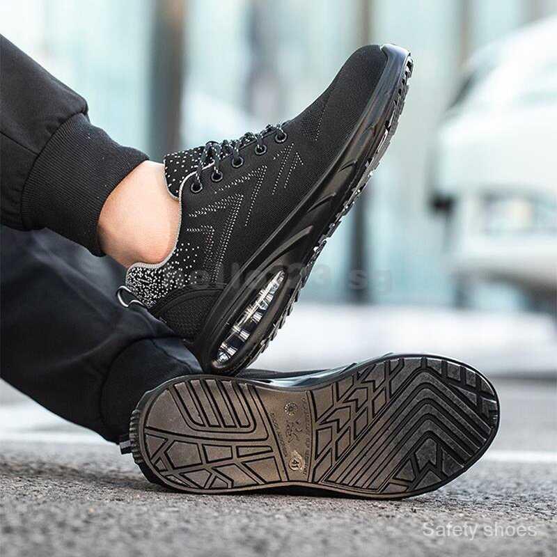 Product Introduction of Lightweight For Men Women Sneakers Air Cushion Steel Toe Work Shoes Breathable Anti Smash Safety Boots GL8I Closed Footwear Casual Trainers Runner Training Athletic Running Boy 4