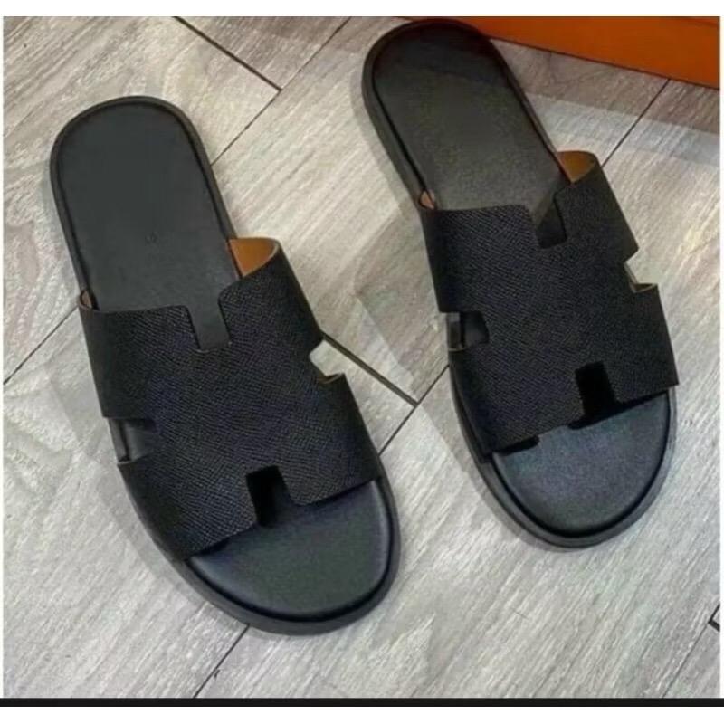 Siêu Phẩm Dép Lê Quai ngan Nam dép chữ H Cực Hót. đế cao su quai nút chống trơn trợt DéP Đế Bằng Slipper Jean 0