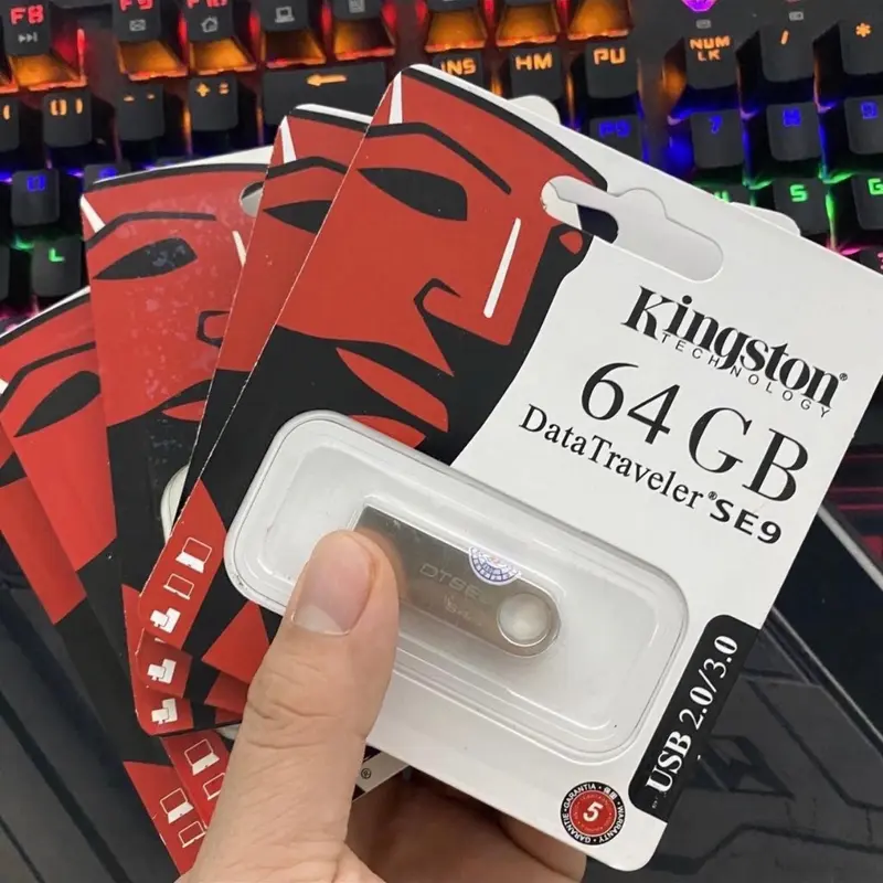 USB Kingston SE9 64Gb/32Gb/16Gb/8Gb/4Gb/2Gb SE9 USB2.0, chống nước- BẢO HÀNH 1 NĂM 4