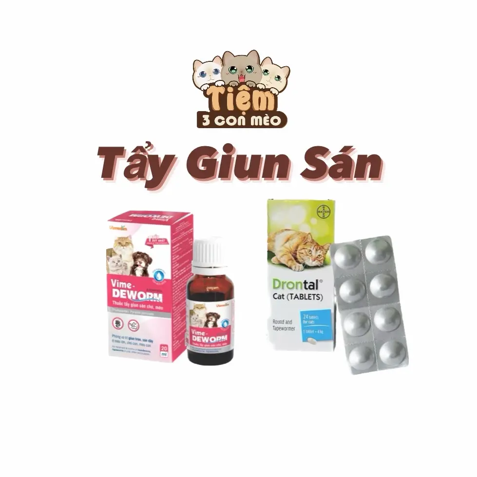 Xổ giun sán cho cún và mèo dạng nước Vemedim